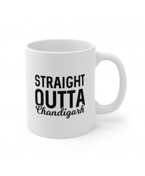 Straight Outta Chandigarh Punjab Indian Hometown Desi Tea Cup Ceramic Coffee Mug 